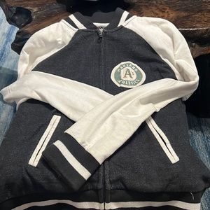 Oakland athletics zip up